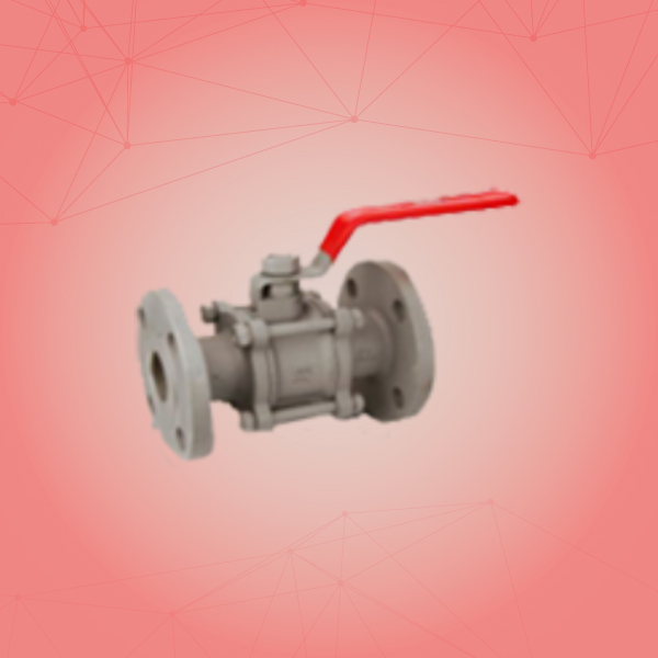 S.S. Ball Valve (3 Pc. Flanged Ends)